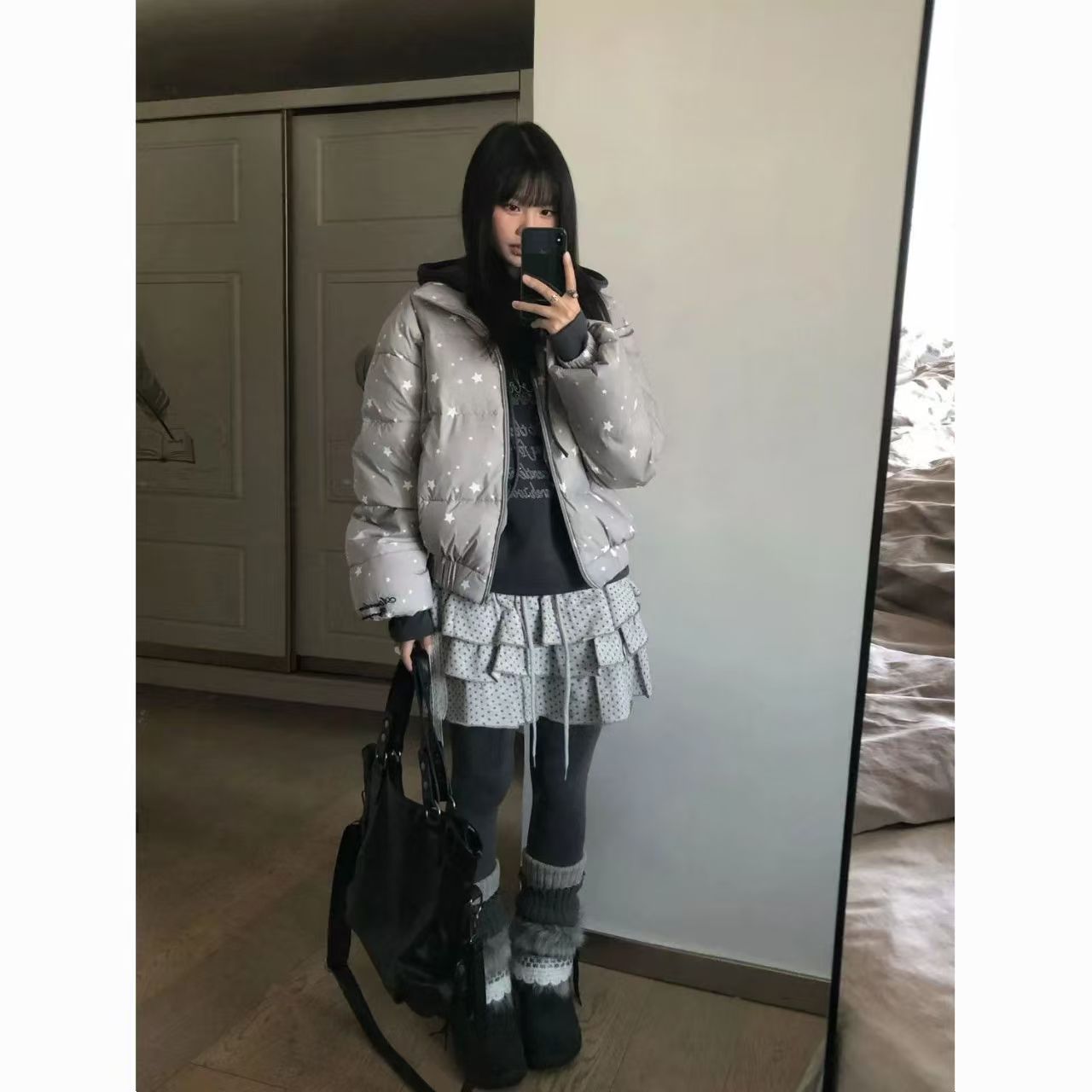 Winter Clothing Activity - Puffer Parkas Bayan Kadın Giyim Düz