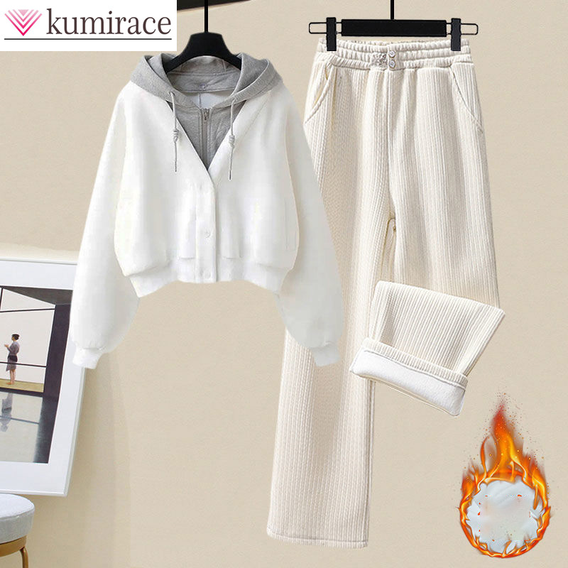 Winter Clothing Sales - Peluş ve Kalınlaşmış Kapüşonlu Ceket Rahat