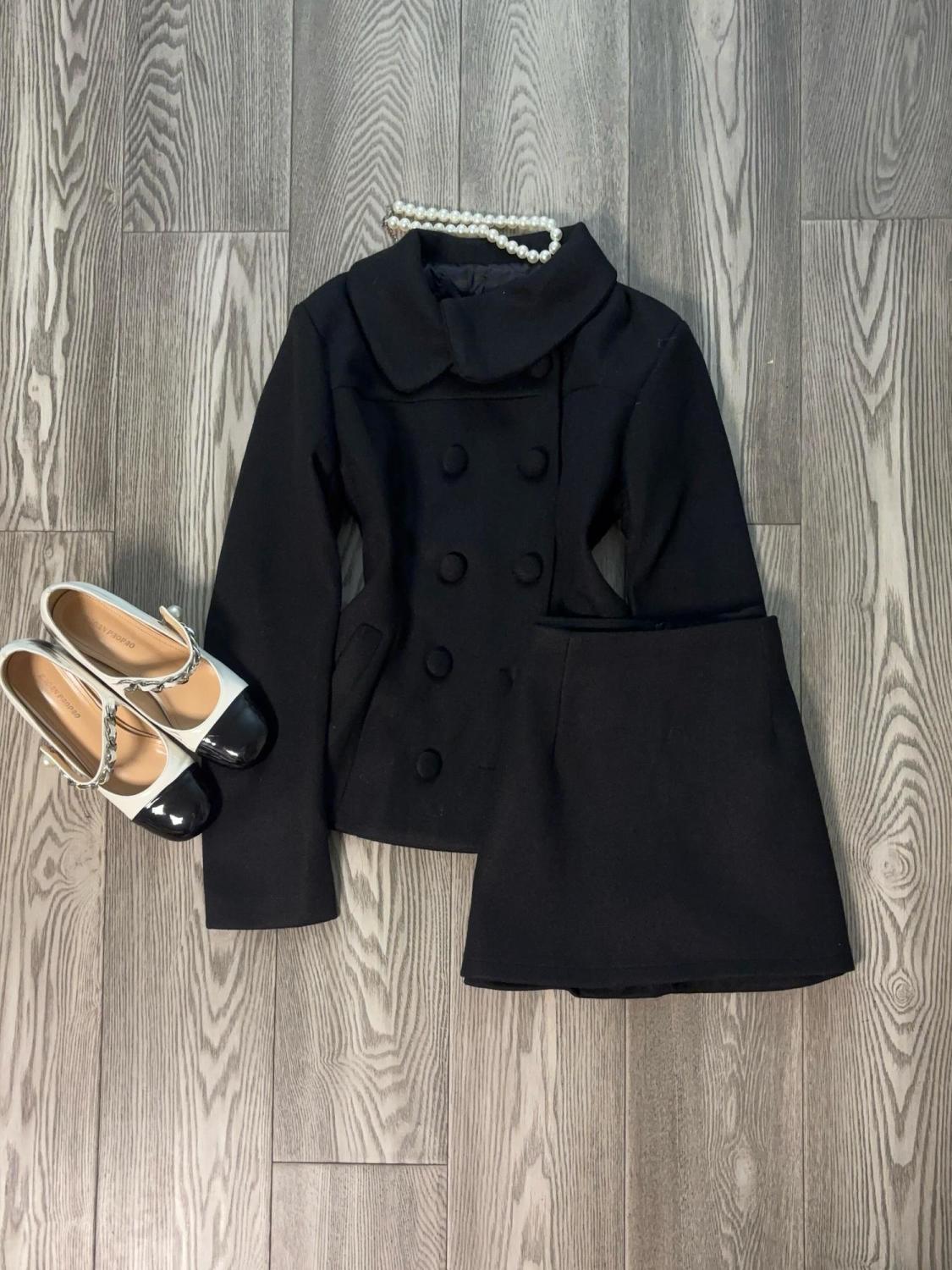 Winter Clothing Sales - Fransa Kışlık Şık Parti İki Parçalı
