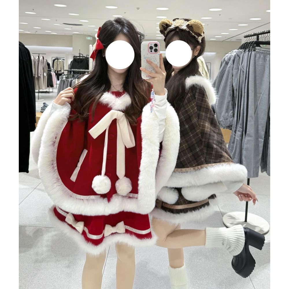 Winter Clothing Types - Tatlı Japon Sevimli Etek Setleri Kadın