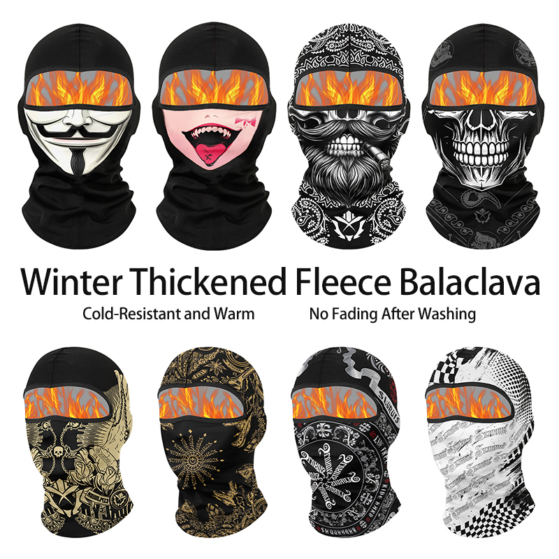 Wool Balaclava Knit - Kışlık Sıcak Artı Kadife Balaklava Motosiklet
