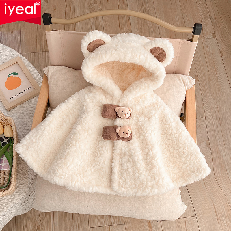 Winter Clothing 1 Year Old - IYEAL Kış Bebek Sevimli Pelerin Yeni