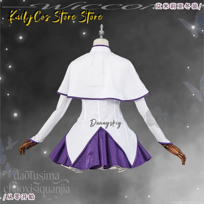Anime Beyaz Pelerin Mor Elbise - Winter Clothes incelemesi ve fiyatı