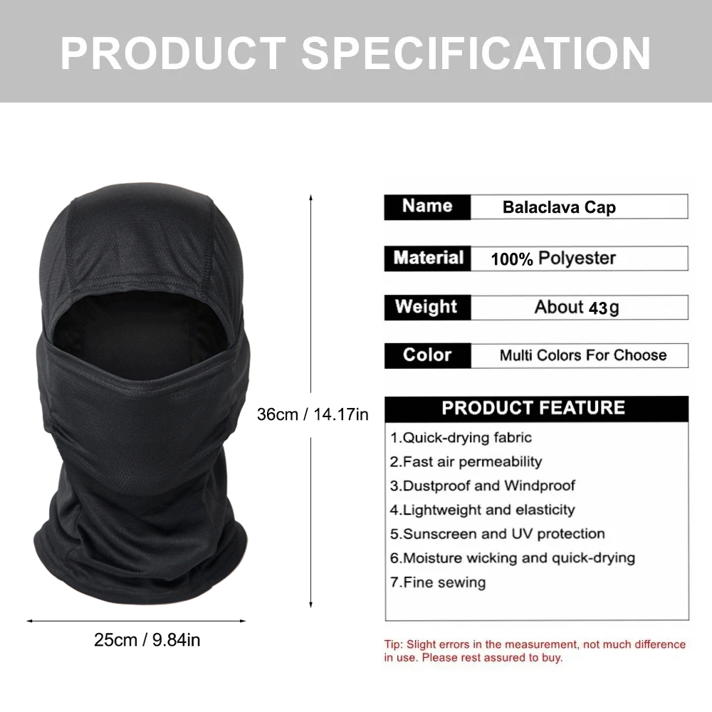 5 adet/takım kamuflaj Balaclav - Wool Balaclava Knit incelemesi ve fiyatı
