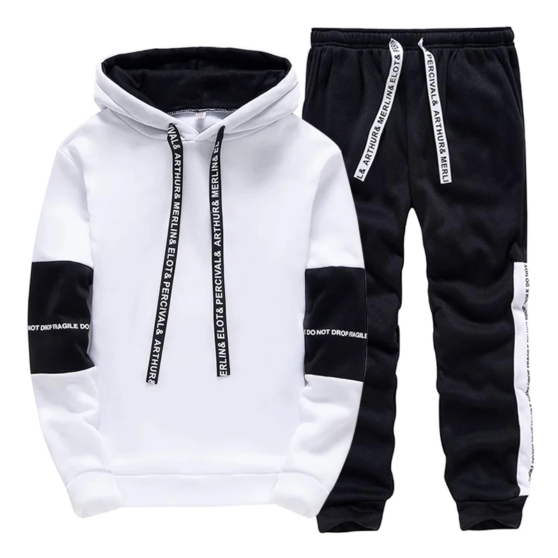 Siyah Beyaz erkek Eşofman Moda - Winter Clothing Pants incelemesi ve fiyatı