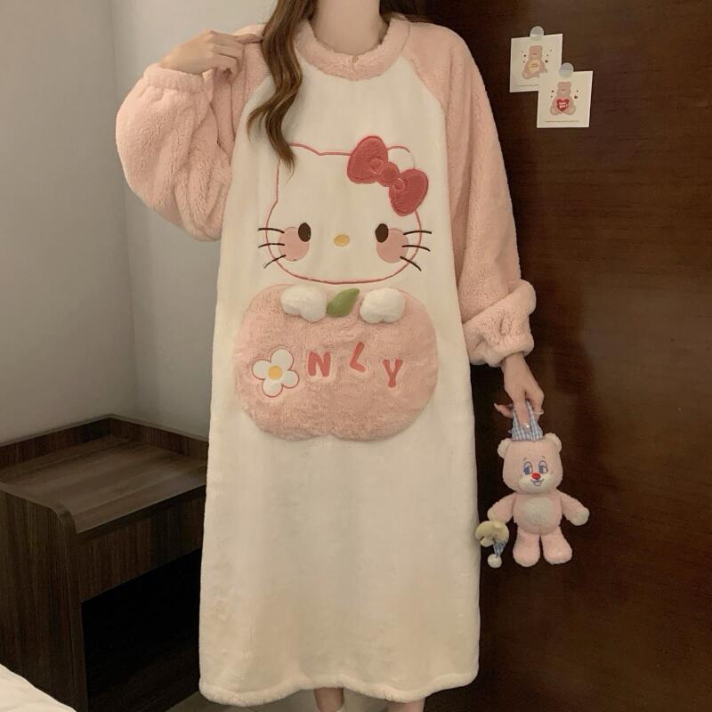 Kış Gecelik Hello Kitty kadın  - Winter Clothes incelemesi ve fiyatı