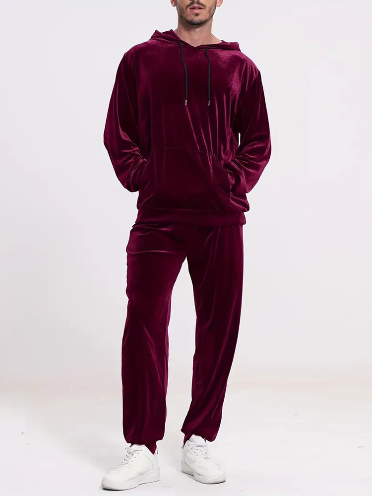 Moda Düz Renk Kadife İki Parça - Winter Clothing Pants incelemesi ve fiyatı