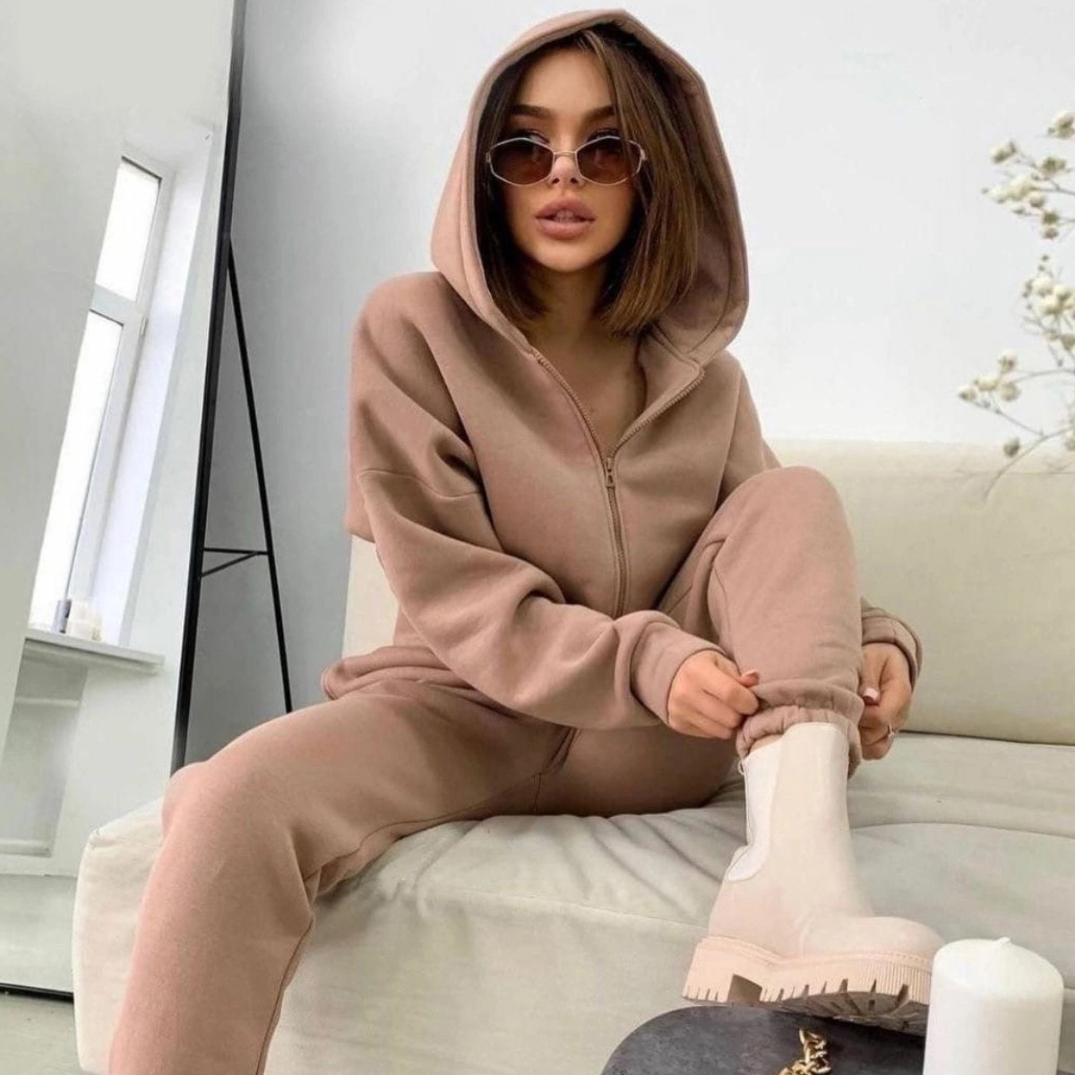 Fermuar kapüşonlu ceket pantol - Winter Clothing Sales incelemesi ve fiyatı