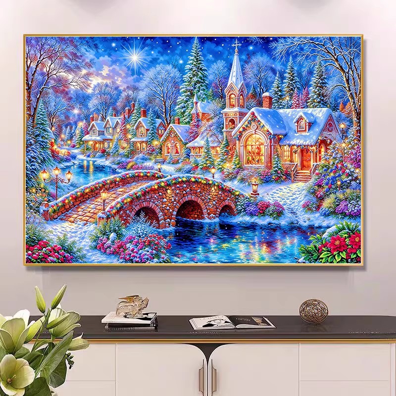 9ct 100x75cm Kış Kilisesi Nakı - Winter Clothing Pinterest incelemesi ve fiyatı